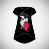 BURLESQUE - DONNA - TSHIRT ASIMMETRICA