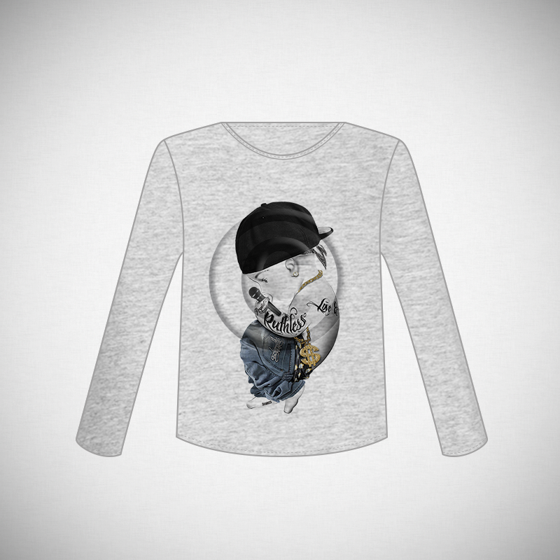 HIPHOP - UOMO - TSHIRT BASIC MANICA LUNGA