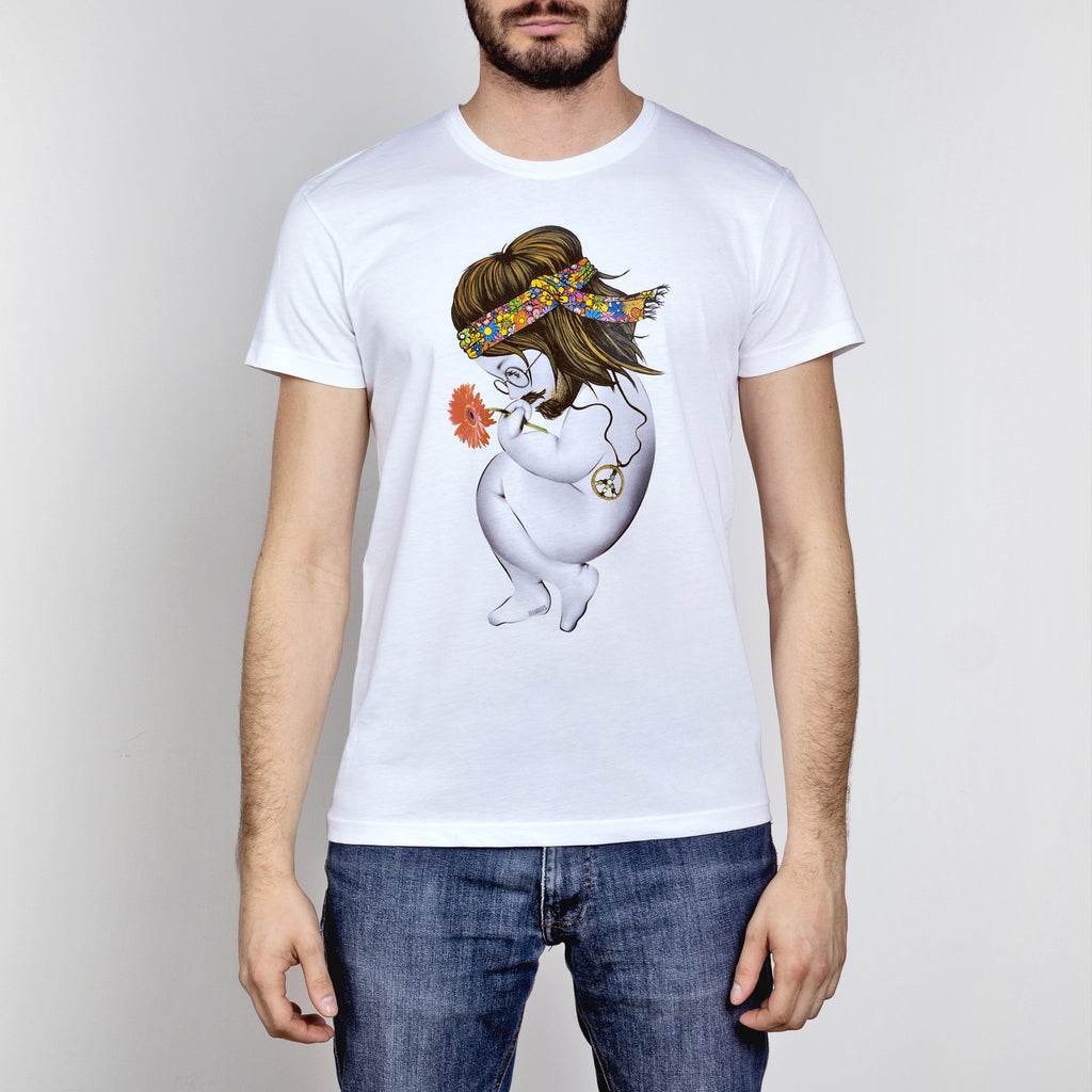 HIPPIE - UOMO - TSHIRT BASIC MANICA CORTA