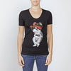 ROCKABILLY - DONNA - TSHIRT FITTED